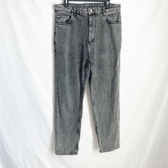 ASOS Black Washed Out Boot Cut Jeans 36/32R - Picture 2 of 8